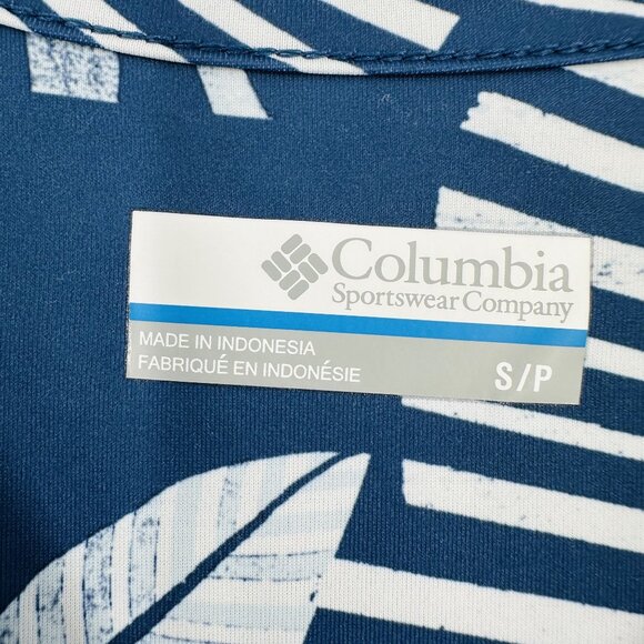 Columbia Womens PFG Freezer III Blue Floral Sleeveless Short Stretch Dress S - Picture 4 of 8